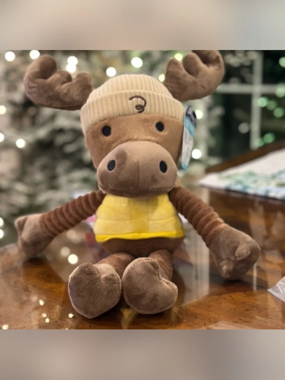 NWT Dog toy Moose squeaky dog toy